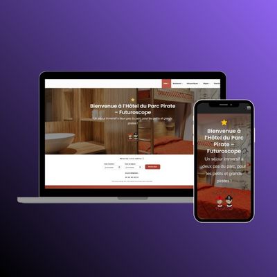 Site d'hôtel avec réservation en ligne